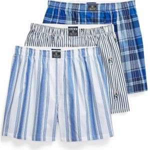 Polo Ralph Lauren - Boxershorts - Blauw - Set van 3 - Katoen