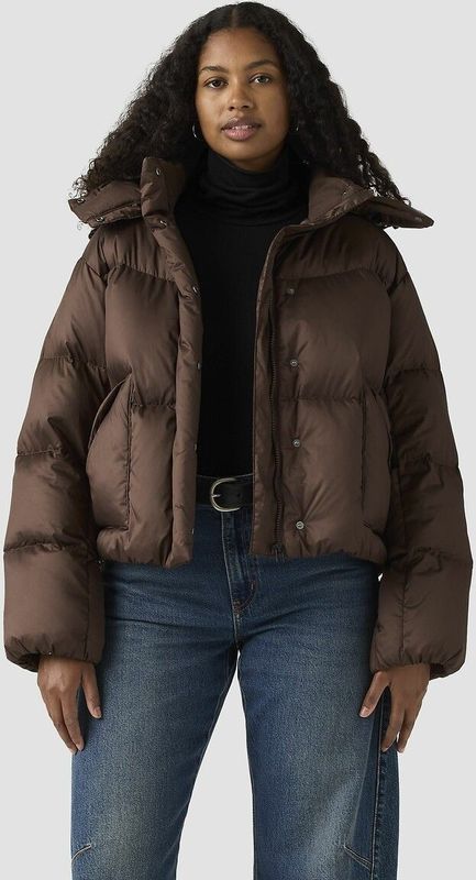 Levi's - WESTERN BUBBLE SHORTIE - Donsjas - Kastanje kleur - Kort