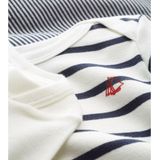 Set van 3 rompertjes PETIT BATEAU. Katoen materiaal. Maten 1 jaar - 74 cm. Wit kleur