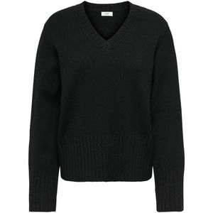 JDY - Trui met V-hals - Zwart - Polyester