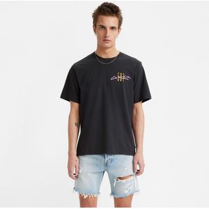 T-shirt, los model LEVI'S. Katoen materiaal. Maten M. Zwart kleur