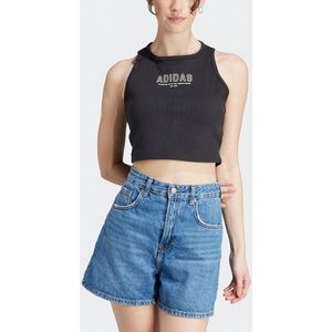 ADIDAS SPORTSWEAR - Mouwloos Tanktop - Zwart - Katoen