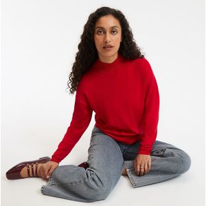 LA REDOUTE COLLECTIONS - Trui met Opstaande Kraag - Rood - Viscose