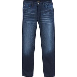 Rechte jeans Mike JACK & JONES. Katoen materiaal. Maten W36 - Lengte 32. Blauw kleur