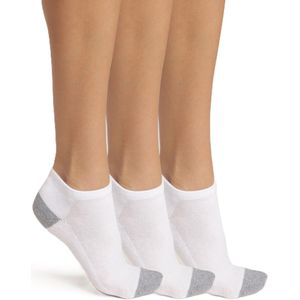 DIM - EcoDIM Sportsokken - Wit - Katoen - Versterkte Hielen en Voetpunten