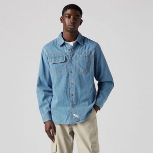 Levi's - A7224-0010 - Overhemd - Blauw - Lange Mouwen - Katoen