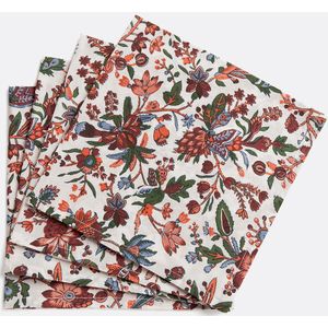 La Redoute Intérieurs - Kali - Set van 4 Servetten - Ecru - Gewassen Katoen