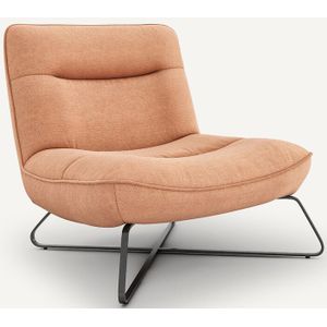 Fauteuil katoen/linnen, Helma AM.PM. Linnen materiaal. Maten één maat. Oranje kleur