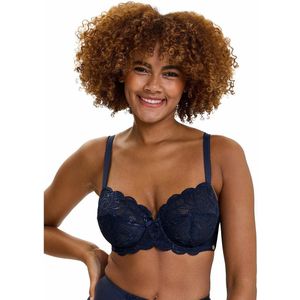 Sans Complexe - Ariane - Omsluitende BH - Marineblauw - Kant - Polyamide