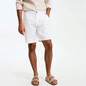 LA REDOUTE COLLECTIONS - Bermuda - Wit - Linnen