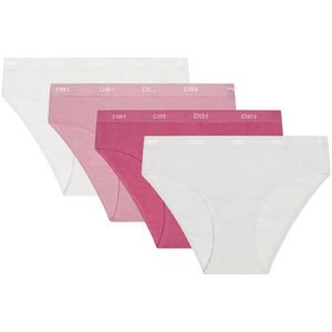 Set van 4 slips DIM. Katoen materiaal. Maten 12 jaar - 150 cm. Roze kleur