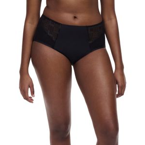 Steungevende slip, hoge taille Intrigue CHANTELLE. Polyester materiaal. Maten 40 FR - 38 EU. Zwart kleur