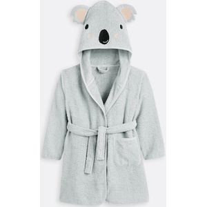 LA REDOUTE INTERIEURS - Badjas - Grijs - Biologisch Katoen - Unisex Model