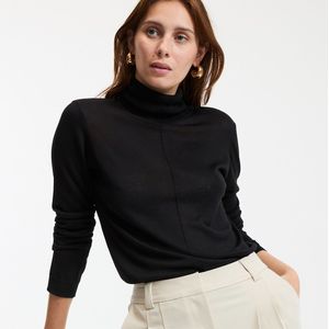 LA REDOUTE COLLECTIONS - Coltrui - Zwart - Fijn Tricot