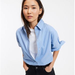 Apolline - Overhemd - Blauw - Katoen - Gestreept Motief