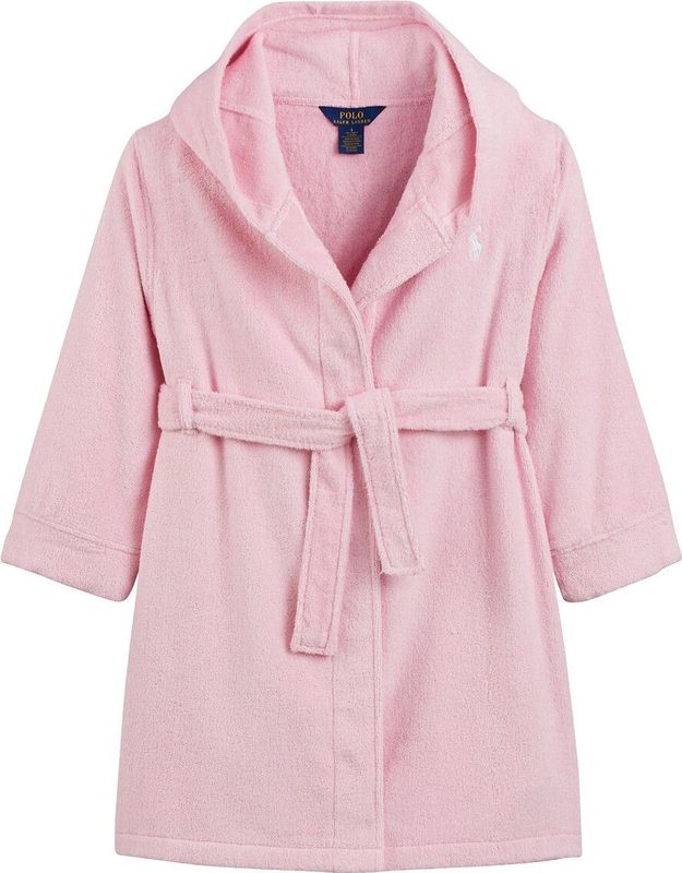 Polo Ralph Lauren - Badjas met Kap - Roze - 100% Katoen