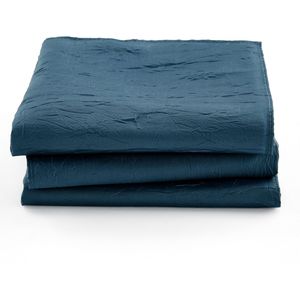 Set van 3 servetten Ceryas SO'HOME.  materiaal. Maten 45 x 45 cm. Blauw kleur