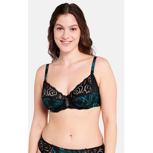 SANS COMPLEXE - Amélie Print - Omsluitende BH - Groen - Kant en Microvezel