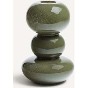 Fysa AM.PM. Vaas - Groen - Handgeblazen Glas - Hoogte 29,6 cm