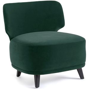 Fauteuil XL fluweel Odalie, design E. Gallina AM.PM. Fluweel materiaal. Maten één maat. Groen kleur