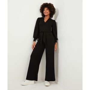 Jumpsuit met lange mouwen JOE BROWNS. Viscose materiaal. Maten 36 FR - 34 EU. Zwart kleur
