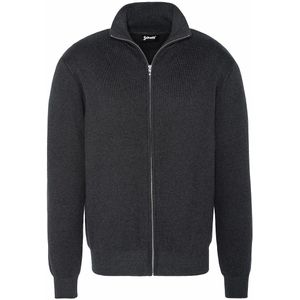 Trui met opstaande kraag en rits Kern 2 SCHOTT. Katoen materiaal. Maten L. Grijs kleur