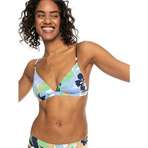 ROXY - Classics Fixed Tri - Triangel Bikini-BH - Blauw - Bloemenprint