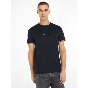 T-shirt met ronde hals, tipped logo TOMMY HILFIGER. Katoen materiaal. Maten S. Blauw kleur