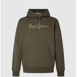 Hoodie Ryan PEPE JEANS. Katoen materiaal. Maten S. Groen kleur