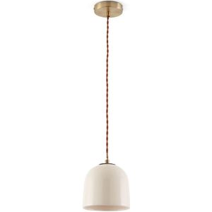 Hanglamp in keramiek Ø15 cm, Nilana LA REDOUTE INTERIEURS. Keramiek materiaal. Maten één maat. Beige kleur