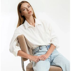 La Redoute Collections - Signature - Losvallend Hemd - Wit - Katoen