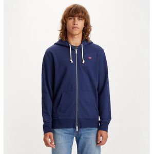 Zip-up hoodie New Original LEVI'S. Katoen materiaal. Maten XL. Blauw kleur