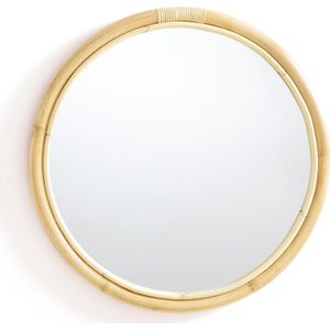 Ronde spiegel in rotan Ø60 cm, Nogu LA REDOUTE INTERIEURS. Rotan materiaal. Maten één maat. Beige kleur