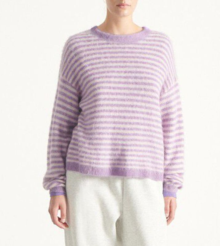 American Vintage - NENYBAY - Gebreide Trui - Violet - Alpaca Materiaal
