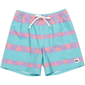 QUIKSILVER - Zwemshort - Turkooisblauw - Gestreept Motief