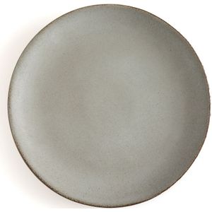 Set van 4 platte borden in aardewerk, Leiria AM.PM. Zandsteen materiaal. Maten één maat. Grijs kleur