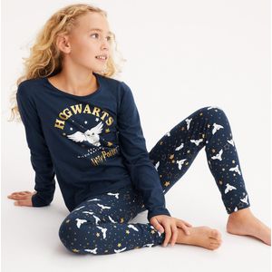 Pyjama Harry Potter,  Hedwige print HARRY POTTER. Katoen materiaal. Maten 14 jaar - 156 cm. Blauw kleur