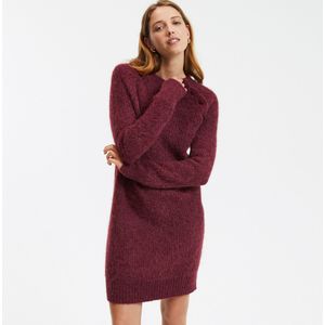 LA REDOUTE COLLECTIONS - Trui-jurk - Bordeaux Rood - Mixed Alpaca
