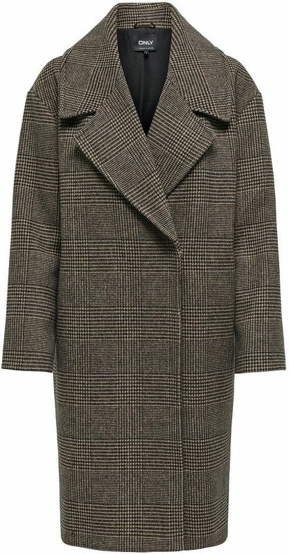 ONLY - Tussenmantel - Ombergrijs - Klassieke Mantel