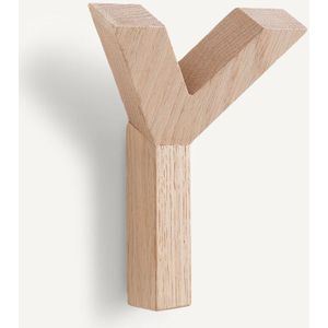 Rama - Kapstok - Beige - Massief Eik - Wandbevestiging