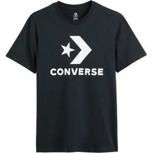 T-shirt met korte mouwen en grote ster logo CONVERSE. Katoen materiaal. Maten XXL. Zwart kleur