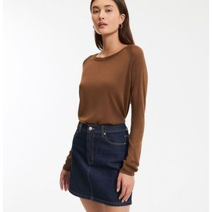 LA REDOUTE COLLECTIONS - Lange Trui - Kastanje - Viscose