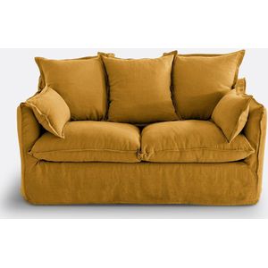 LA REDOUTE INTERIEURS - Odna - Bankhoes - Oranje - Gekreukt Linnen