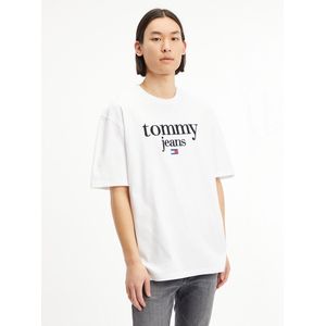 T-shirt met ronde hals en logo Modern Corp TOMMY JEANS. Katoen materiaal. Maten S. Wit kleur