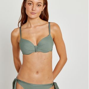 Bikini-BH met softings LA REDOUTE COLLECTIONS.  materiaal. Maten 90D FR - 75D EU. Groen kleur