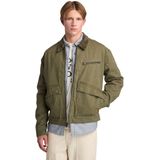 Stafford - Washed Canvas Jacket - Groen - 100% Katoen