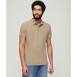 Polo met korte mouwen, piqué SUPERDRY. Katoen materiaal. Maten S. Beige kleur