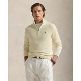Ralph Lauren - Gebreide Trui - Beige - Gekamd Katoen - Half-zip