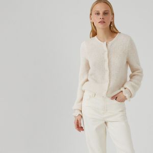 Wit wollen vest dames hotsell