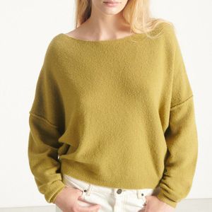 AMERICAN VINTAGE - DAMSVILLE - Gebreide Trui - Kaki Brons - Polyamide Wol